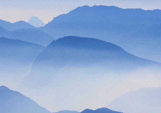 Above the mountains